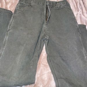 Carhartt green work pants 34/36